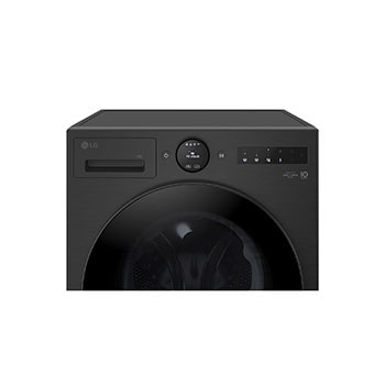 LG 9 kg Vaskemaskin(Essence Black) - Energiklasse A, LCD-panel, Auto Dose, TurboWash360™, AI DD™, Smart Diagnosis™ med Wi-Fi, side view open door, F4X7509TBB, thumbnail 8