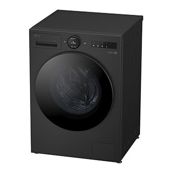LG 9 kg Vaskemaskin(Essence Black) - Energiklasse A, LCD-panel, Auto Dose, TurboWash360™, AI DD™, Smart Diagnosis™ med Wi-Fi, side view, F4X7509TBB, thumbnail 9