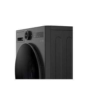 LG 9 kg Vaskemaskin(Essence Black) - Energiklasse A, LCD-panel, Auto Dose, TurboWash360™, AI DD™, Smart Diagnosis™ med Wi-Fi, Back view, F4X7509TBB, thumbnail 10