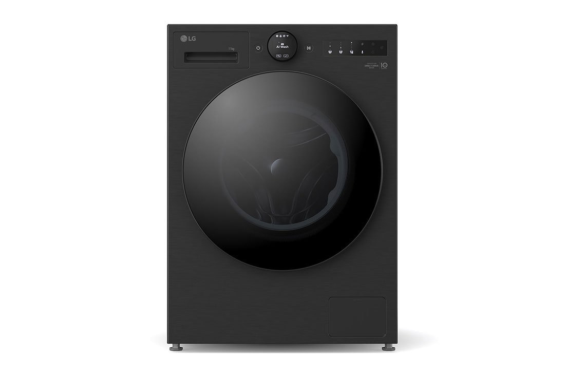 LG 11 kg Vaskemaskin(Essence Black) - Energiklasse A, LCD-panel, Auto Dose, TurboWash360™, AI DD™, Smart Diagnosis™ med Wi-Fi, Front door open, F4X7511TBB, thumbnail 3