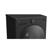 LG 11 kg Vaskemaskin(Essence Black) - Energiklasse A, LCD-panel, Auto Dose, TurboWash360™, AI DD™, Smart Diagnosis™ med Wi-Fi, top perspective view, F4X7511TBB, thumbnail 5