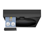 LG 11 kg Vaskemaskin(Essence Black) - Energiklasse A, LCD-panel, Auto Dose, TurboWash360™, AI DD™, Smart Diagnosis™ med Wi-Fi, detergent draw open top view, F4X7511TBB, thumbnail 7