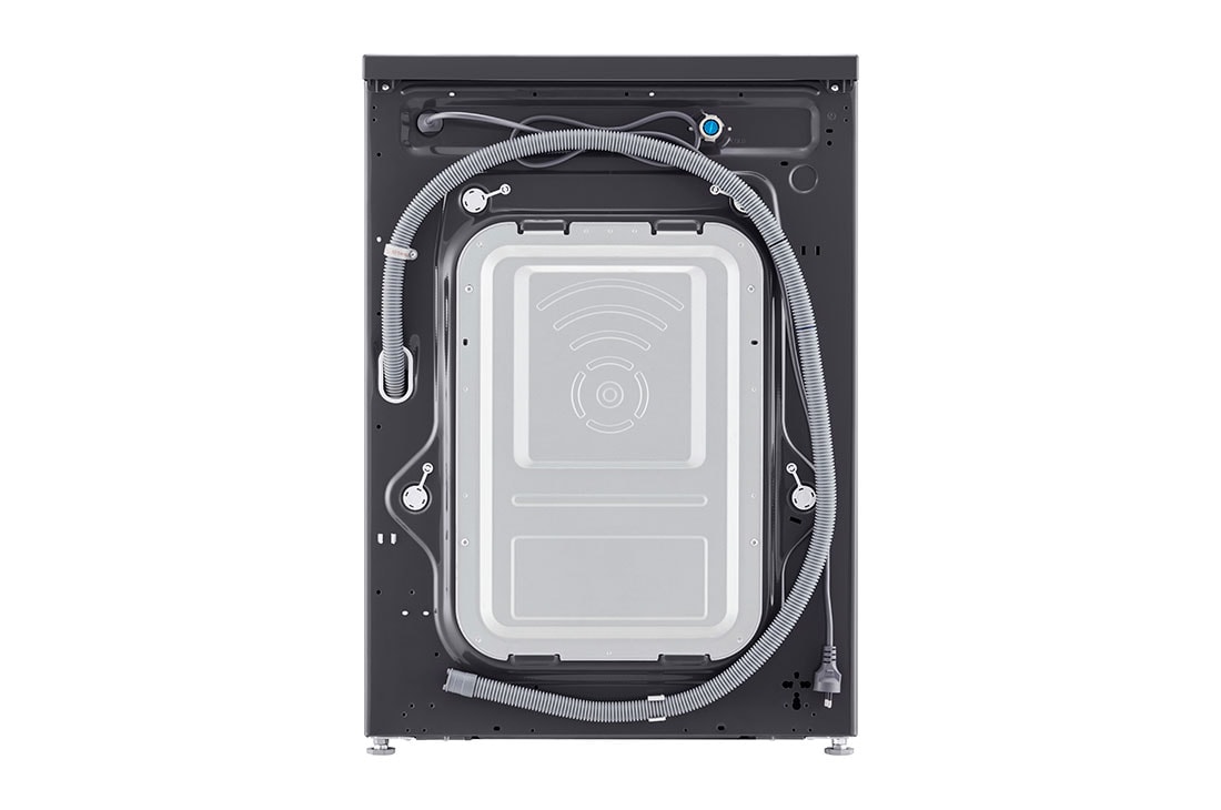 LG 8 kg Vaskemaskin(Essence Black) - Steam, Energiklasse A, 6 Motion DD, Smart Diagnosis™ med Wi-Fi, back view, F4X1008NMB, thumbnail 12