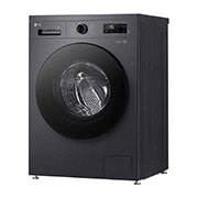 LG 8 kg Vaskemaskin(Essence Black) - Steam, Energiklasse A, 6 Motion DD, Smart Diagnosis™ med Wi-Fi, right side view, F4X1008NMB, thumbnail 5