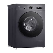 LG 8 kg Vaskemaskin(Essence Black) - Steam, Energiklasse A, 6 Motion DD, Smart Diagnosis™ med Wi-Fi, left side view, F4X1008NMB, thumbnail 7
