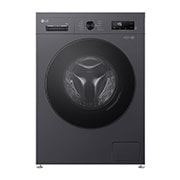 LG 8 kg Vaskemaskin(Essence Black) - Steam, Energiklasse A, 6 Motion DD, Smart Diagnosis™ med Wi-Fi, front view, F4X1008NMB, thumbnail 1