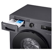 LG 8 kg Vaskemaskin(Essence Black) - Steam, Energiklasse A, 6 Motion DD, Smart Diagnosis™ med Wi-Fi, TopRightDrawerOpen, F4X1008NMB, thumbnail 10