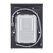 LG 8 kg Vaskemaskin(Essence Black) - Steam, Energiklasse A, 6 Motion DD, Smart Diagnosis™ med Wi-Fi, back view, F4X1008NMB, thumbnail 12