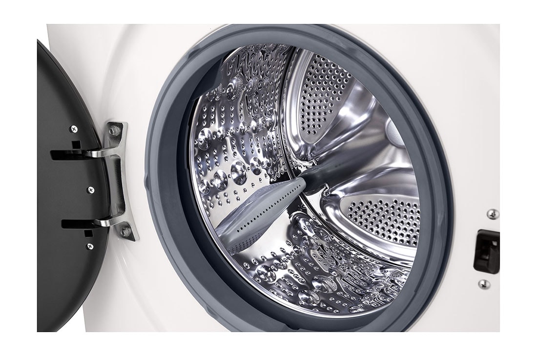 LG 9 kg Vaskemaskin(Svart) - Steam, Energiklasse A, 6 Motion DD, Smart Diagnosis™&nbsp;med Wi-Fi, top view, F4X1009NWB, thumbnail 3