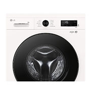 LG 9 kg Vaskemaskin(Svart) - Steam, Energiklasse A, 6 Motion DD, Smart Diagnosis™&nbsp;med Wi-Fi, side door open view, F4X1009NWB, thumbnail 6