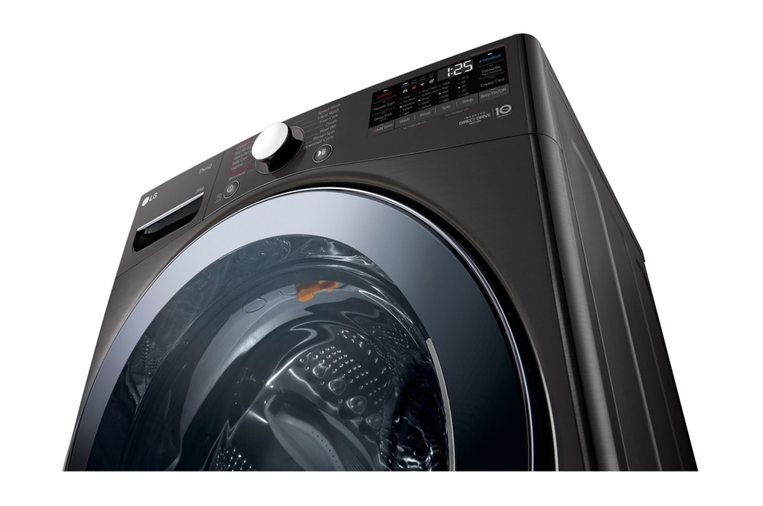 LG 20 kg Vaskemaskin(Svart) - Energiklasse B, Steam, TurboWash™, AI DD™, Smart Diagnosis™ med Wi-Fi, FVB20NS2TE, thumbnail 5