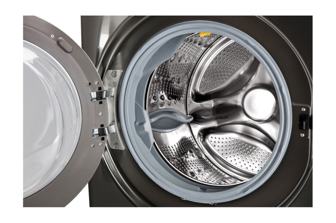 LG 20 kg Vaskemaskin(Svart) - Energiklasse B, Steam, TurboWash™, AI DD™, Smart Diagnosis™ med Wi-Fi, FVB20NS2TE, thumbnail 6