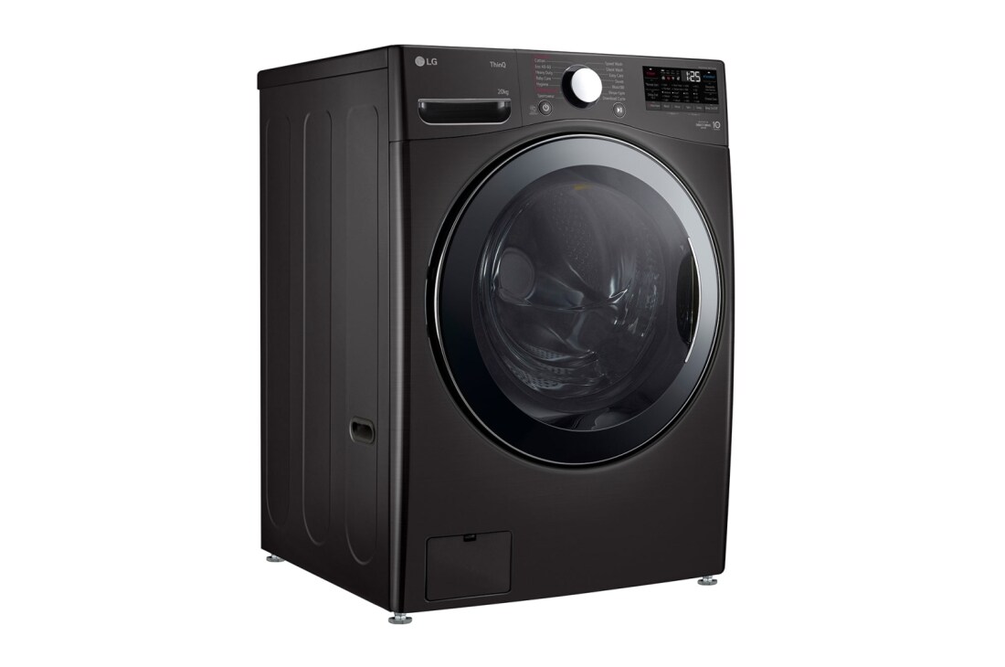 LG 20 kg Vaskemaskin(Svart) - Energiklasse B, Steam, TurboWash™, AI DD™, Smart Diagnosis™ med Wi-Fi, FVB20NS2TE, thumbnail 10