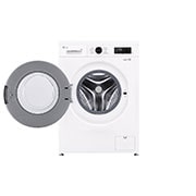 LG 9 kg Vaskemaskin(Essence White) - Steam, Energiklasse A, 6 Motion DD, Smart Diagnosis™ med Wi-Fi, front open door view, F4X1009NWH, thumbnail 2