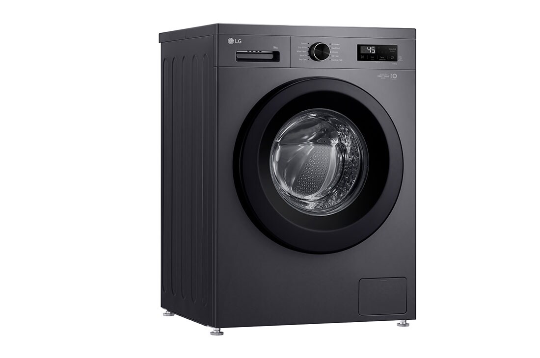 LG 9 kg Vaskemaskin(Essence Black) - Steam, Energiklasse A, 6 Motion DD, Smart Diagnosis™ med Wi-Fi, top view, F4X1009NMK, thumbnail 3