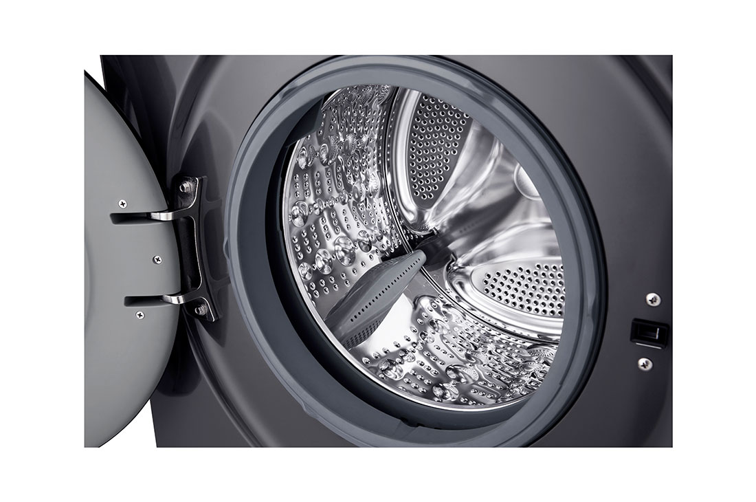 LG 9 kg Vaskemaskin(Essence Black) - Steam, Energiklasse A, 6 Motion DD, Smart Diagnosis™ med Wi-Fi, drum view , F4X1009NMK, thumbnail 8