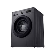 LG 9 kg Vaskemaskin(Essence Black) - Steam, Energiklasse A, 6 Motion DD, Smart Diagnosis™ med Wi-Fi, right side view, F4X1009NMK, thumbnail 5