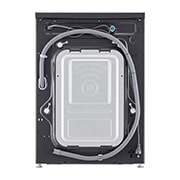 LG 9 kg Vaskemaskin(Essence Black) - Steam, Energiklasse A, 6 Motion DD, Smart Diagnosis™ med Wi-Fi, back view, F4X1009NMK, thumbnail 13