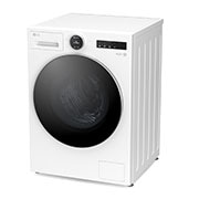 LG 11 kg Vaskemaskin(Essence White) - Energiklasse A, LCD-panel, TurboWash360™, AI DD™, Smart Diagnosis™ med Wi-Fi, perspective view, F4X7011TWS, thumbnail 6