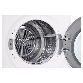 LG 9-kg DUAL Inverter Heat Pump™ Tørketrommel med Eco Hybrid™og Varmepumpeteknologi, drum view, RHX7009TWS, thumbnail 5