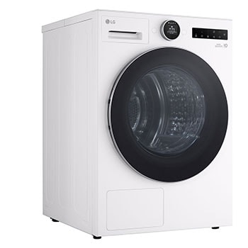 LG 9-kg DUAL Inverter Heat Pump™ Tørketrommel med Eco Hybrid™og Varmepumpeteknologi, left view, RHX7009TWS, thumbnail 11