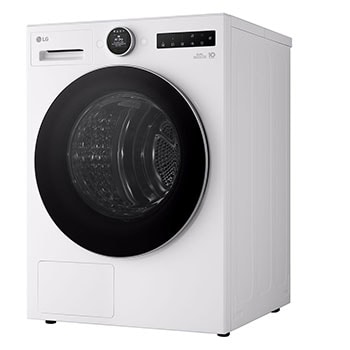 LG 9-kg DUAL Inverter Heat Pump™ Tørketrommel med Eco Hybrid™og Varmepumpeteknologi, right view, RHX7009TWS, thumbnail 15