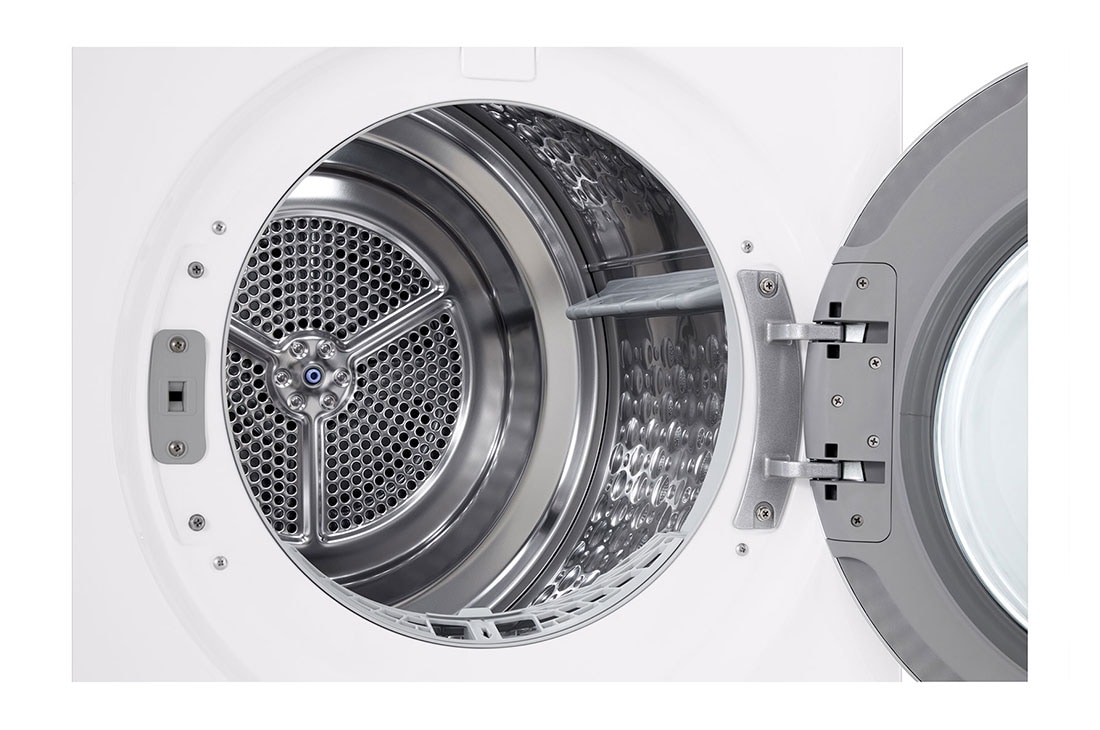 LG 9-kg DUAL Inverter Heat Pump™ Tørketrommel med Eco Hybrid™og Varmepumpeteknologi, drum view, RHX7009TWS, thumbnail 5
