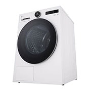LG 9-kg DUAL Inverter Heat Pump™ Tørketrommel med Eco Hybrid™og Varmepumpeteknologi, right view, RHX7009TWS, thumbnail 14