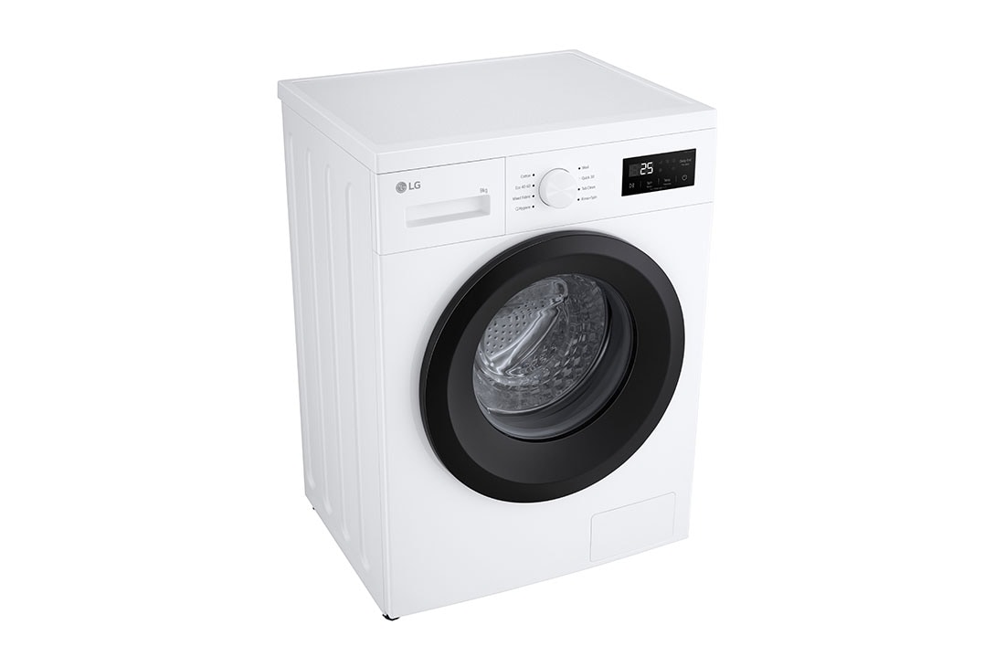 LG 9 kg Vaskemaskin(Hvit) - Steam, Energiklasse A, Left bottom perspective view, F4A1009NWK, thumbnail 10