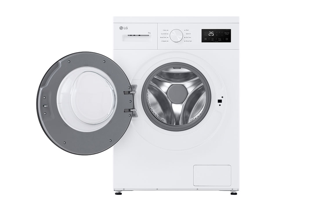 LG 9 kg Vaskemaskin(Hvit) - Steam, Energiklasse A, front open, F4A1009NWK, thumbnail 2