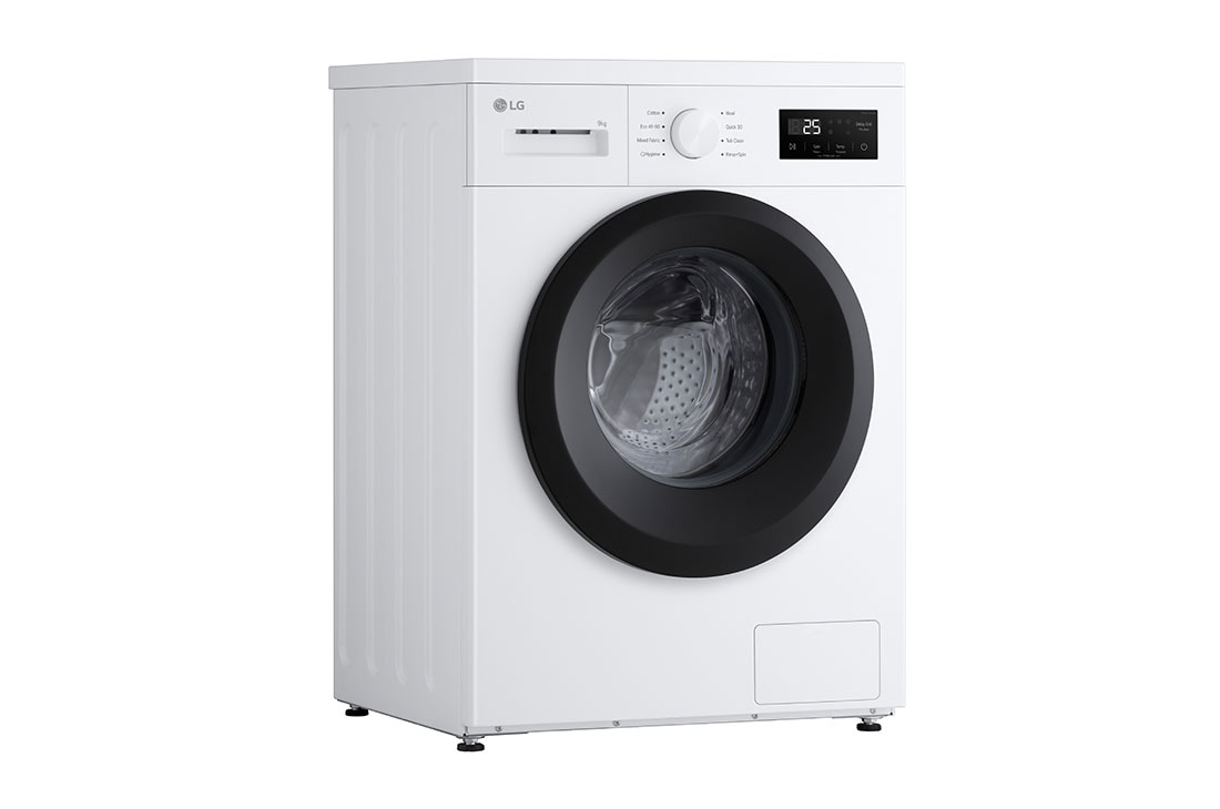 LG 9 kg Vaskemaskin(Hvit) - Steam, Energiklasse A, Left side view, F4A1009NWK, thumbnail 8