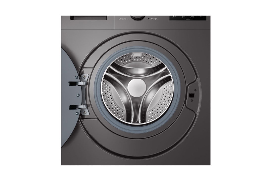 LG 9 kg Vaskemaskin(Dark Silver) - Steam, Energiklasse A, Drum, F4A1009NDK, thumbnail 5