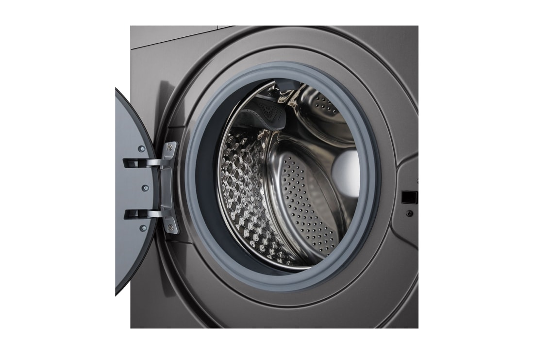 LG 9 kg Vaskemaskin(Dark Silver) - Steam, Energiklasse A, Drum, F4A1009NDK, thumbnail 6