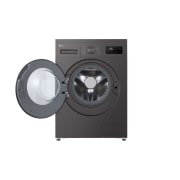 LG 9 kg Vaskemaskin(Dark Silver) - Steam, Energiklasse A, Front door open, F4A1009NDK, thumbnail 3