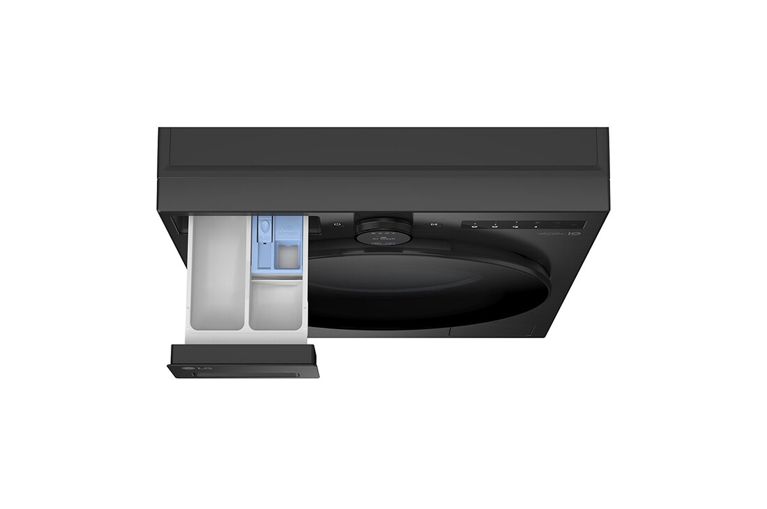 LG 9 kg Vaskemaskin(Essence Black) - Energiklasse A, LCD-vred, TurboWash360™, AI DD™, Smart Diagnosis™ med Wi-Fi, Detail view, F4X7009TBB, thumbnail 5