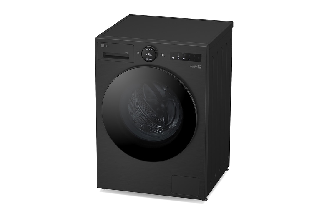 LG 9 kg Vaskemaskin(Essence Black) - Energiklasse A, LCD-vred, TurboWash360™, AI DD™, Smart Diagnosis™ med Wi-Fi, Back view, F4X7009TBB, thumbnail 11