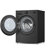 LG 9 kg Vaskemaskin(Essence Black) - Energiklasse A, LCD-vred, TurboWash360™, AI DD™, Smart Diagnosis™ med Wi-Fi, Side view, F4X7009TBB, thumbnail 10