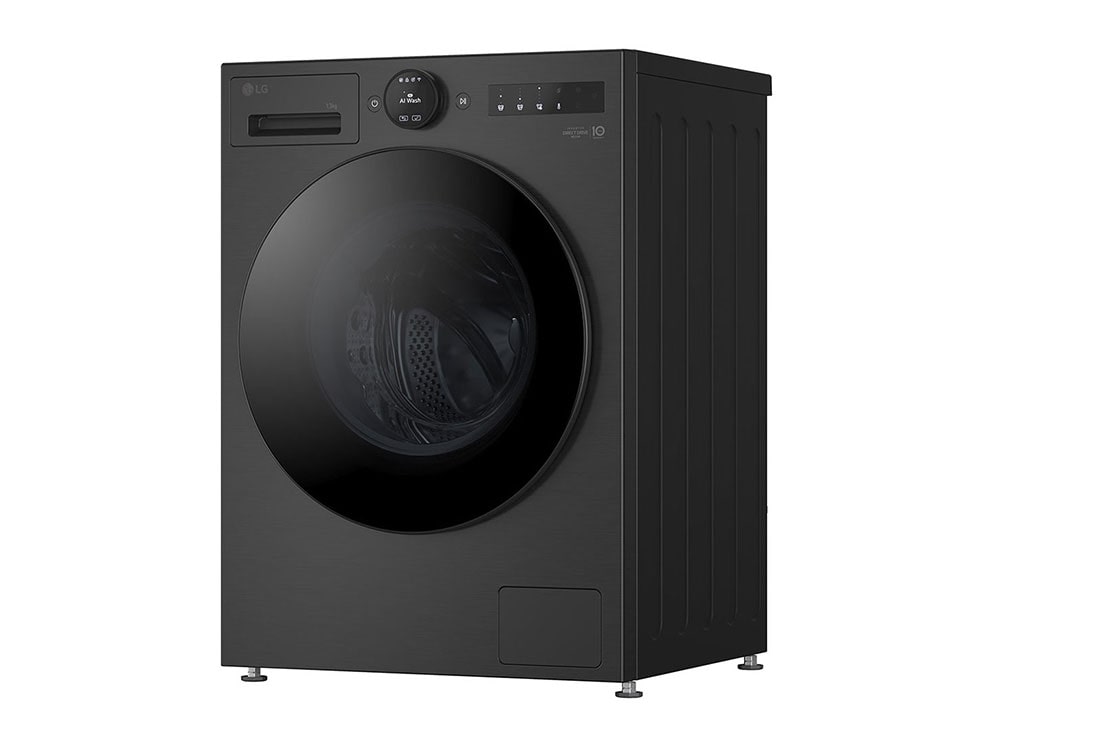 LG 9 kg Vaskemaskin(Essence Black) - Energiklasse A, LCD-panel, Auto Dose, TurboWash360™, AI DD™, Smart Diagnosis™ med Wi-Fi, Detail view, F4X7509TBB, thumbnail 4