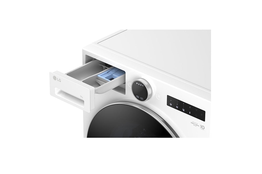 LG 9 kg Vaskemaskin(Essence White) - Energiklasse A, LCD-vred, TurboWash360™, AI DD™, Smart Diagnosis™ med Wi-Fi, F4X7009TWS, thumbnail 11
