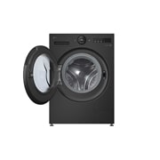 LG 13 kg Vaskemaskin(Essence Black) - Energiklasse A, LCD-panel, Auto Dose, TurboWash360™, AI DD™, Smart Diagnosis™ med Wi-Fi, front open view, F4X7513TBB, thumbnail 4