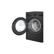 LG 13 kg Vaskemaskin(Essence Black) - Energiklasse A, LCD-panel, Auto Dose, TurboWash360™, AI DD™, Smart Diagnosis™ med Wi-Fi, side open view, F4X7513TBB, thumbnail 7