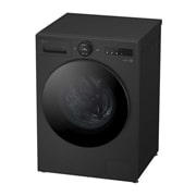 LG 13 kg Vaskemaskin(Essence Black) - Energiklasse A, LCD-panel, Auto Dose, TurboWash360™, AI DD™, Smart Diagnosis™ med Wi-Fi, side view, F4X7513TBB, thumbnail 10