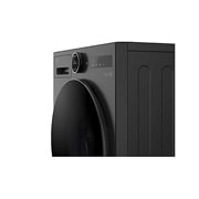 LG 13 kg Vaskemaskin(Essence Black) - Energiklasse A, LCD-panel, Auto Dose, TurboWash360™, AI DD™, Smart Diagnosis™ med Wi-Fi, side view, F4X7513TBB, thumbnail 11
