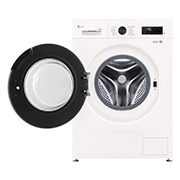 LG 8 kg / 5 kg Kombinert vaskemaskin/tørketrommel(Essence White) - Steam, Energiklasse A/E, 6 Motion DD™, Smart Diagnosis™ med Wi-Fi, Front door open, W4X1085NWB, thumbnail 2