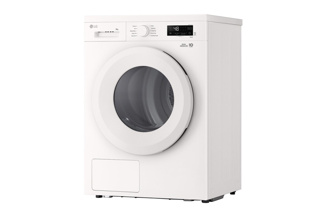 LG 9 kg Tørketrommel (Essence White) - Energiklasse C/A+++, Heat Pump og Smart Diagnosis™ med Wi-Fi, Right view, RHX1009NWH, thumbnail 9