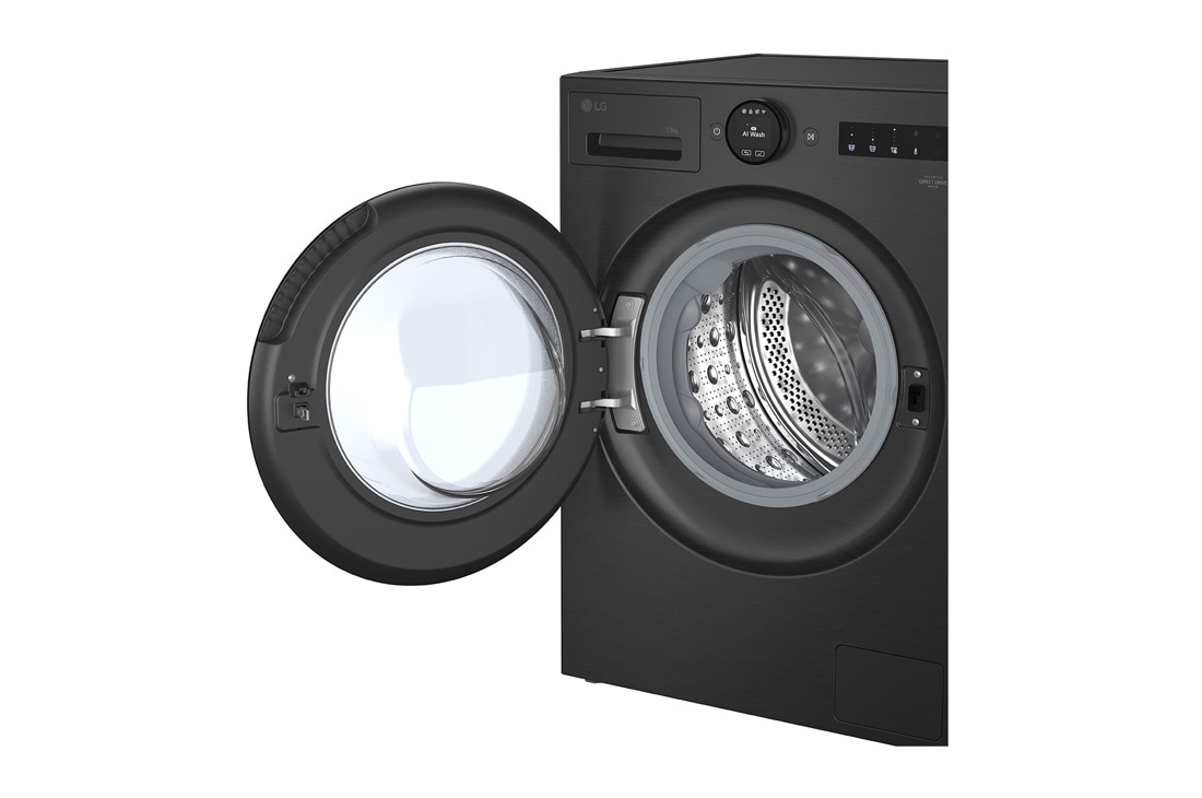 LG 13 kg Vaskemaskin(Essence Black) - Energiklasse A, LCD-panel, TurboWash360™, AI DD™, Smart Diagnosis™ med Wi-Fi, F4X7013TBB, thumbnail 6