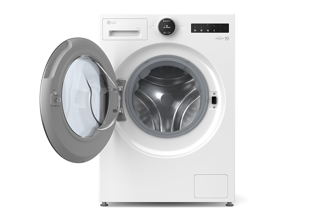 LG 13 kg Vaskemaskin(Essence White) - Energiklasse A, LCD-panel, TurboWash360™, AI DD™, Smart Diagnosis™ med Wi-Fi, front open, F4X7013TWS, thumbnail 2