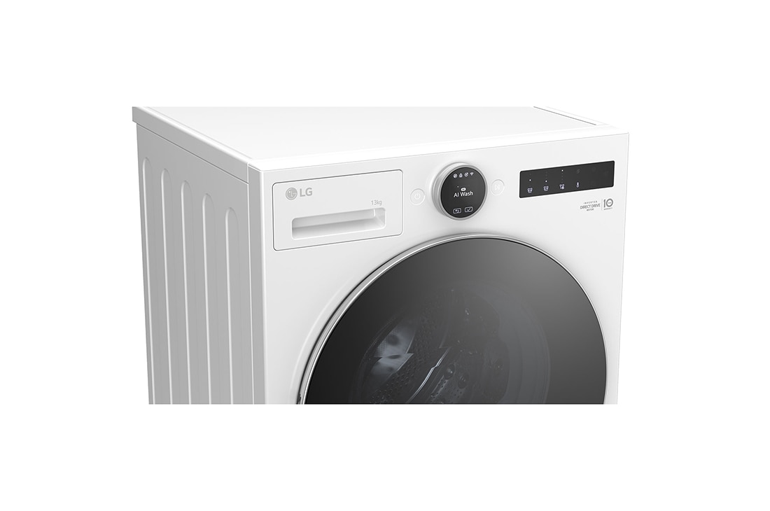 LG 13 kg Vaskemaskin(Essence White) - Energiklasse A, LCD-panel, TurboWash360™, AI DD™, Smart Diagnosis™ med Wi-Fi, drum, F4X7013TWS, thumbnail 3