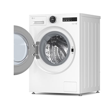 LG 13 kg Vaskemaskin(Essence White) - Energiklasse A, LCD-panel, TurboWash360™, AI DD™, Smart Diagnosis™ med Wi-Fi, left side, F4X7013TWS, thumbnail 7