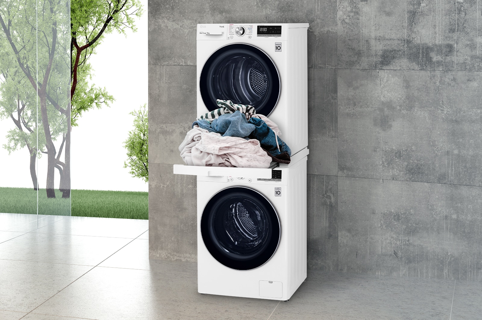 Praktisk hylle for enkel fjerning av last